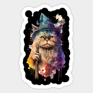 Wizard Cat Sticker